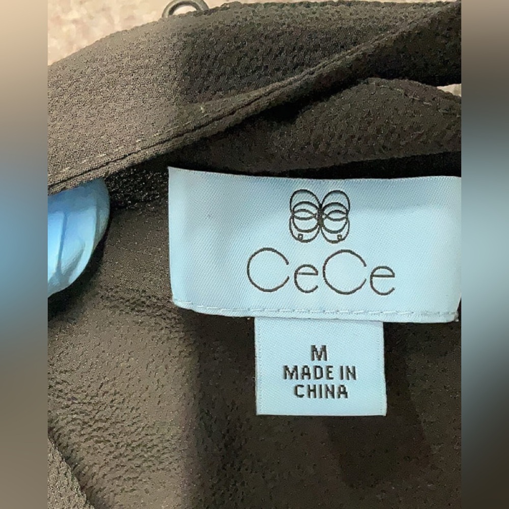 Cece Black V-Neck Blouse - Picture 5 of 8